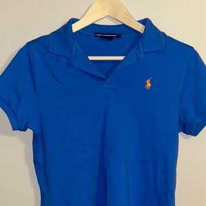 Ralph Lauren Sport—Women’s Blue Knit Polo—Sz Lg